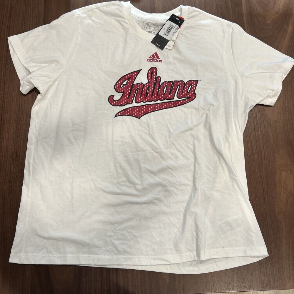 Women's Adidas White Indiana Hoosiers Special Game Fresh T-Shirt Size 2XL